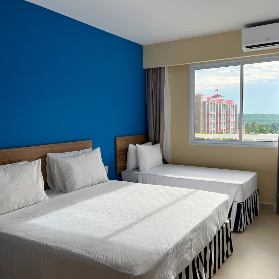 Quarto moderno do São Pedro Thermas Resort